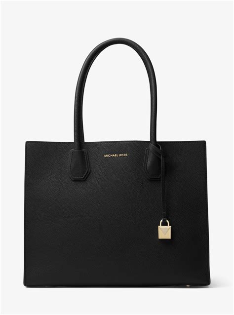 michael michael kors mercer extra large leather tote|mercer leather convertible tote.